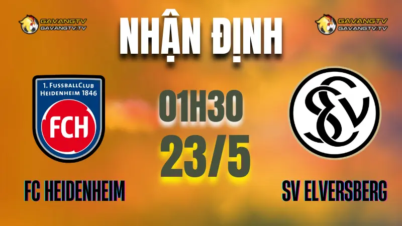 Nhận định Heidenheim vs Elversberg, lượt đi play-off Bundesliga ngày 23/05/2025
